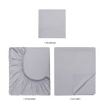 Kids Soft Microfiber Sheet Set, Gray, Twin, 3 Pieces - Image 5