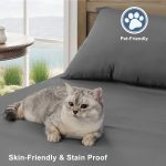 Size, 1800 Series Microfiber Cooling , Breathable & Hypoallergenic 4 Pieces Luxury Soft Sheet Set, Mattress Fitted up... - Image 4