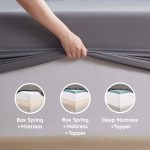 Full Size Sheets Set, 1800 Series Bed Sheets Full 4 Piece, Luxury Soft Microfiber Full Sheet Sets, Gray - Image 6