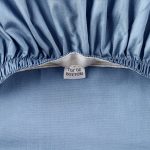 Cool & Crisp 3-Piece 300 Thread Count Blue Water Cotton Percale Sheet Set, Twin - Image 3