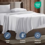 Set, Hotel Style Deep Pocket 4 Piece Bed , Luxury Soft Microfiber Sheet Sets, White - Image 4