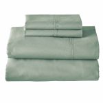 Better Homes & Gardens Cool & Crisp 4-Piece 300 Thread Count Green River Cotton Percale Sheet Set, Queen - Image 6