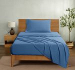 Ultra Soft Microfiber Bed Sheet Set, Twin-XL, Indigo, 3 Piece - Image 2