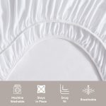 Set, Hotel Style Deep Pocket 4 Piece Bed , Luxury Soft Microfiber Sheet Sets, White - Image 6