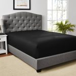 Mainstays Easy Care Solid Rich-Black CVC Cotton Blend Fitted Sheet, Full - Image 2