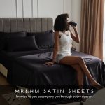 Set Queen 4 Pcs, Silky Elegant Luxurious Queen Size Bed s, with Flat , Deep Pocket Fitted for Mattress and Matching P... - Image 6