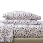 4-Piece 300 Thread Count Bashful Blooms Cool Cotton Sateen Bed Sheet Set, Queen - Image 6