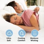 4-Piece Ultra Soft & Comfy Hotel Luxury Sheet Set - Full Size Cooling Bed Sheet Fits 8"-16" Mattresses, White - Image 4