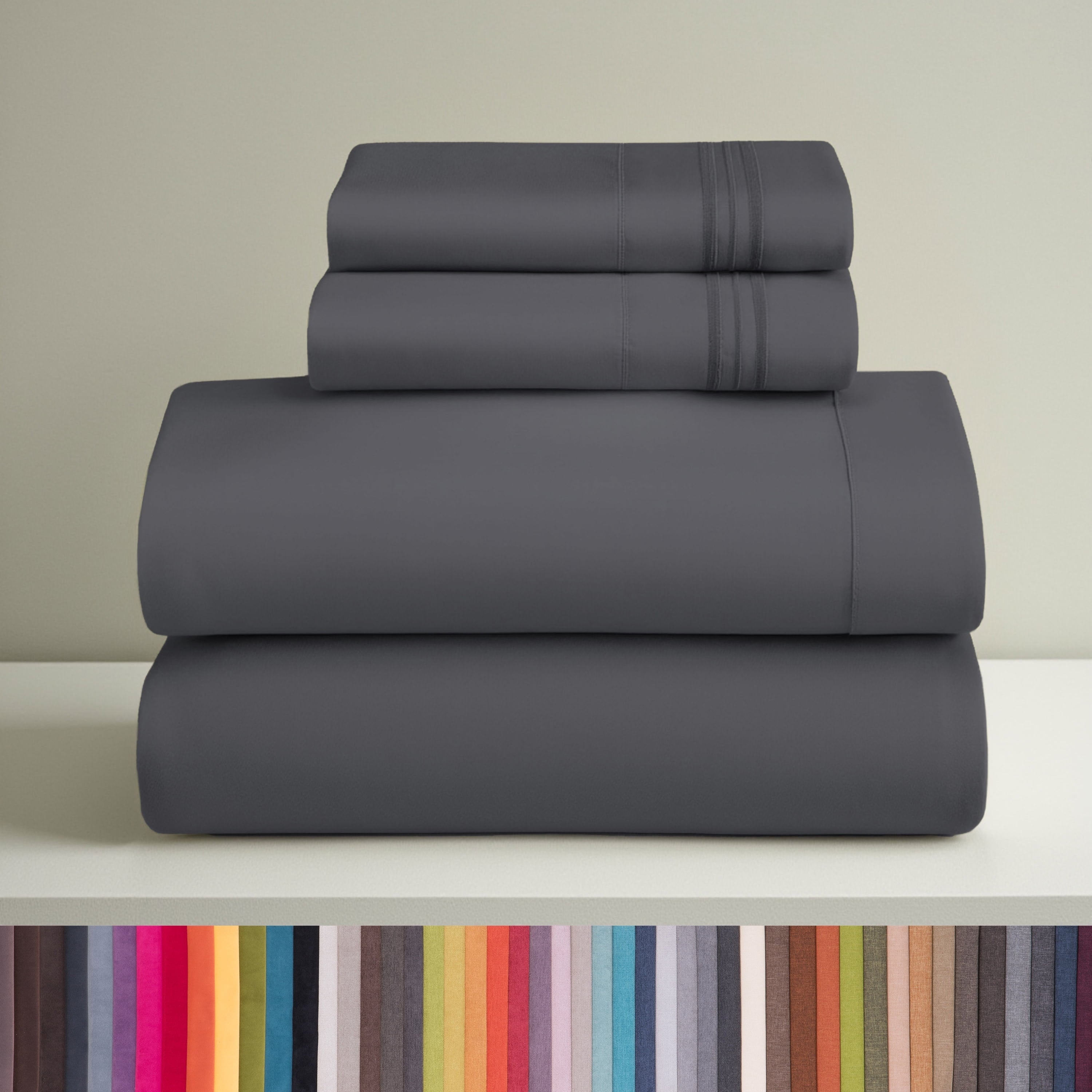 Clara-Clark-Bed-Sheets-Set-1800-Series-Deep-Pocket-Soft-Microfiber-4-Piece-Queen-Sheet-Sets-Gray_19a6f653-0ac2-4a80-ae72-addbf7f49ec0.94228263eddc0893357a9f9aa51385bb Sheets Set, 1800 Series 4 Piece Deep Pocket Sheets, 100% Soft Microfiber Bed Sheets Set, Gray