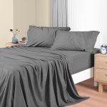 Size, 1800 Series Microfiber Cooling , Breathable & Hypoallergenic 4 Pieces Luxury Soft Sheet Set, Mattress Fitted up...