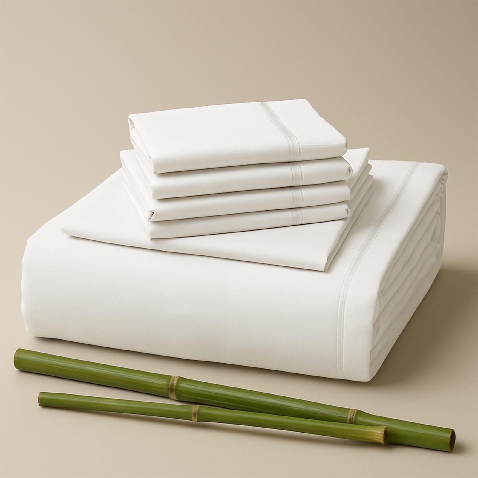 Sacred-Thread-6-PC-Bamboo-Sheet-Set-Silky-Soft-w-Deep-Pockets-Wrinkle-Free-Cooling-Durable_4294da6d-2dbd-45cb-b00f-261daf755ea4.27df9c6dbcfbeed72975febb727ec2ce Sacred Thread Rayon Derived from Bamboo Sheets Queen Size, 18'' Deep Pocket Cooling Sheets for Hot Sleepers, 6 PC Cooling Sheets (Queen Size