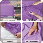 Lux Decor Collection Queen Size Sheets Set Brushed Microfiber High GSM, 4 Piece Sheet Set Upto 16 Inches Deep Pocket Bedding Sheets & Pillow - Image 2