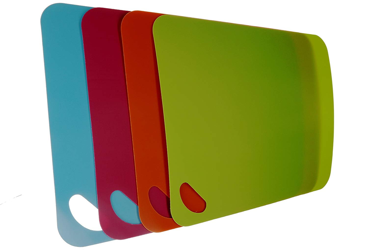 c0ba2617-d4ab-498f-8040-d64c3a1291d3_1.7359b0a534b30e6b2059397fea36d304 4 pack Large Flexible Plastic Cutting Boards Set with Handle Mat board for use with kitchen knife Mats are dishwasher safe on - Image 1