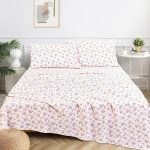 Sleepdown 100% Cotton Full Size Bed Sheets Set with Deep Pockets, Cozy Percale sheets with Elastic Fitted Sheet Set Ultra Soft Cooling Sheet - Image 5
