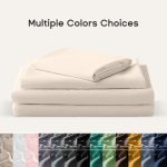 Sonive Bed Sheet Sets,Ultra Soft Breathable Luxury 4 Piece, (Beige, Queen) - Image 2