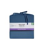 Ultra Soft Microfiber Bed Sheet Set, Twin-XL, Indigo, 3 Piece - Image 3