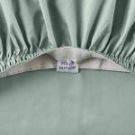 Better Homes & Gardens Cool & Crisp 4-Piece 300 Thread Count Green River Cotton Percale Sheet Set, Queen - Image 5