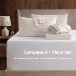 LammaLoe Extra Deep Pocket Queen Sheets set, Fits 18"-24" Mattress, 6 Piece Soft Microfiber Bed Sheet Sets, Linen - Image 2