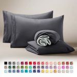 Sheets Set, 1800 Series 4 Piece Deep Pocket Sheets, 100% Soft Microfiber Bed Sheets Set, Gray - Image 6